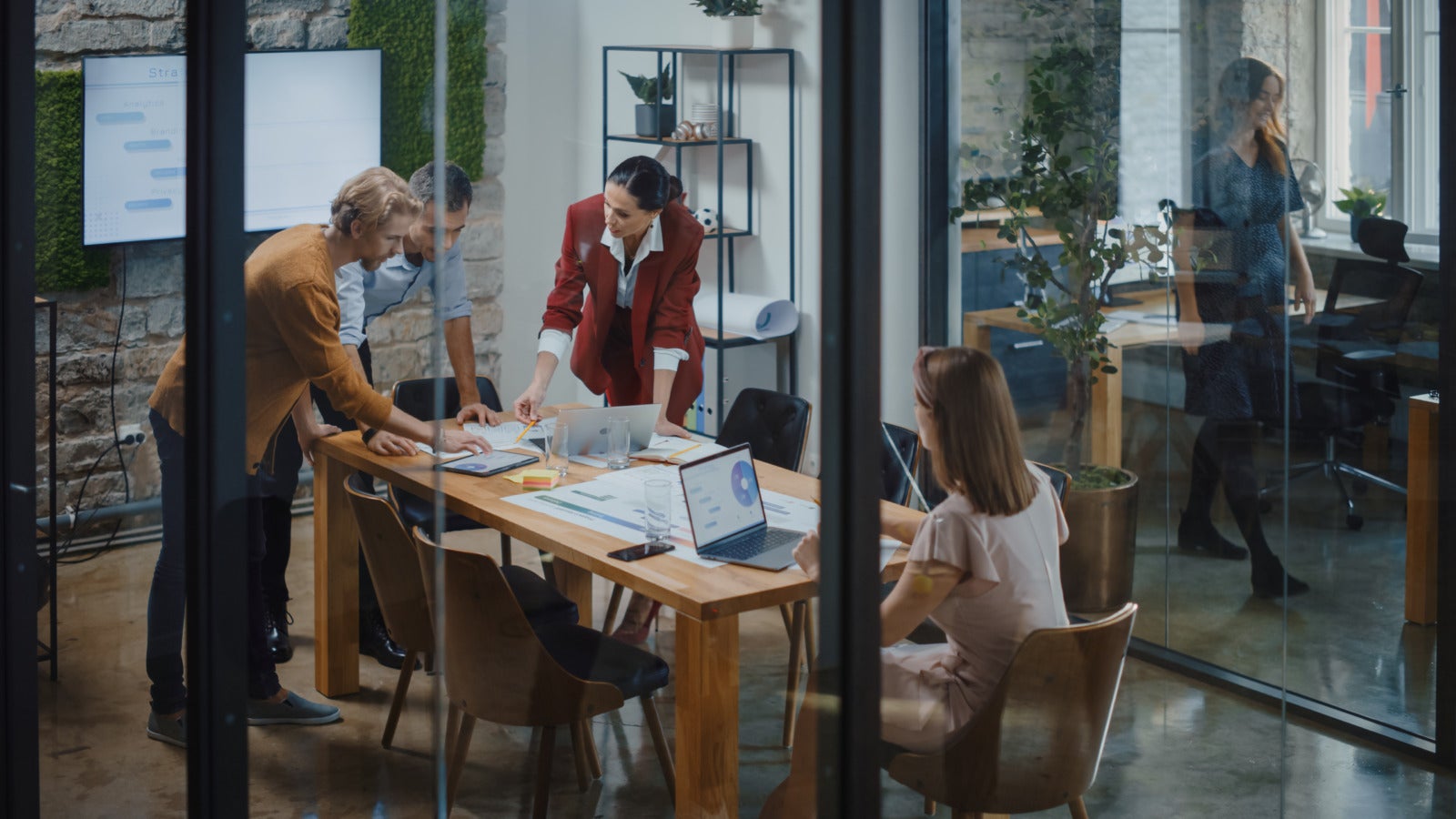 diverse professionals in board room